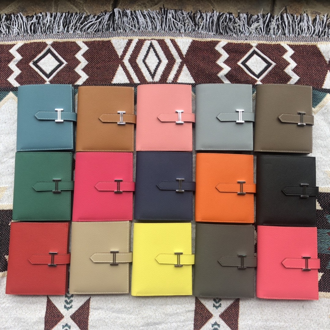 TOP HERMES Bearn Short Wallet  Epsom 12cmx10cm - 15 Colors - SHW