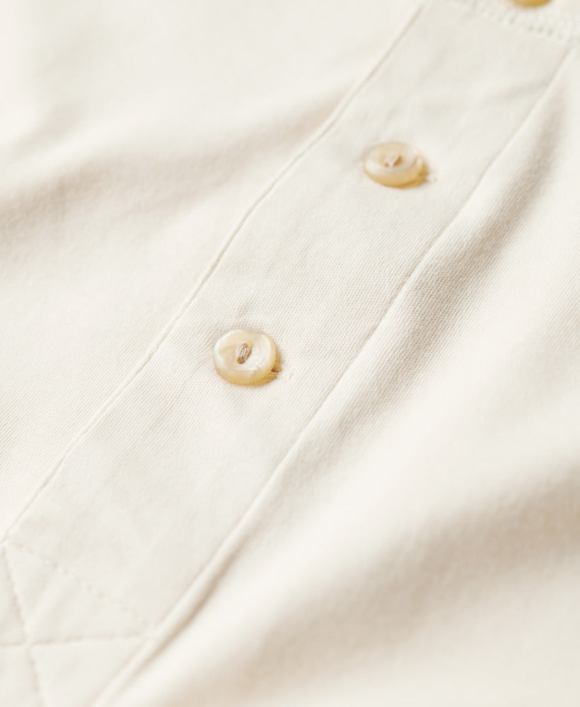 Merchant Store - Jersey Grandad Top | Oatmeal Beige