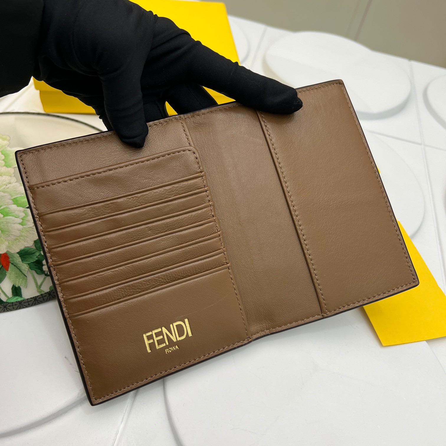 FENDI Canvas&Leather Wallth (Replica)