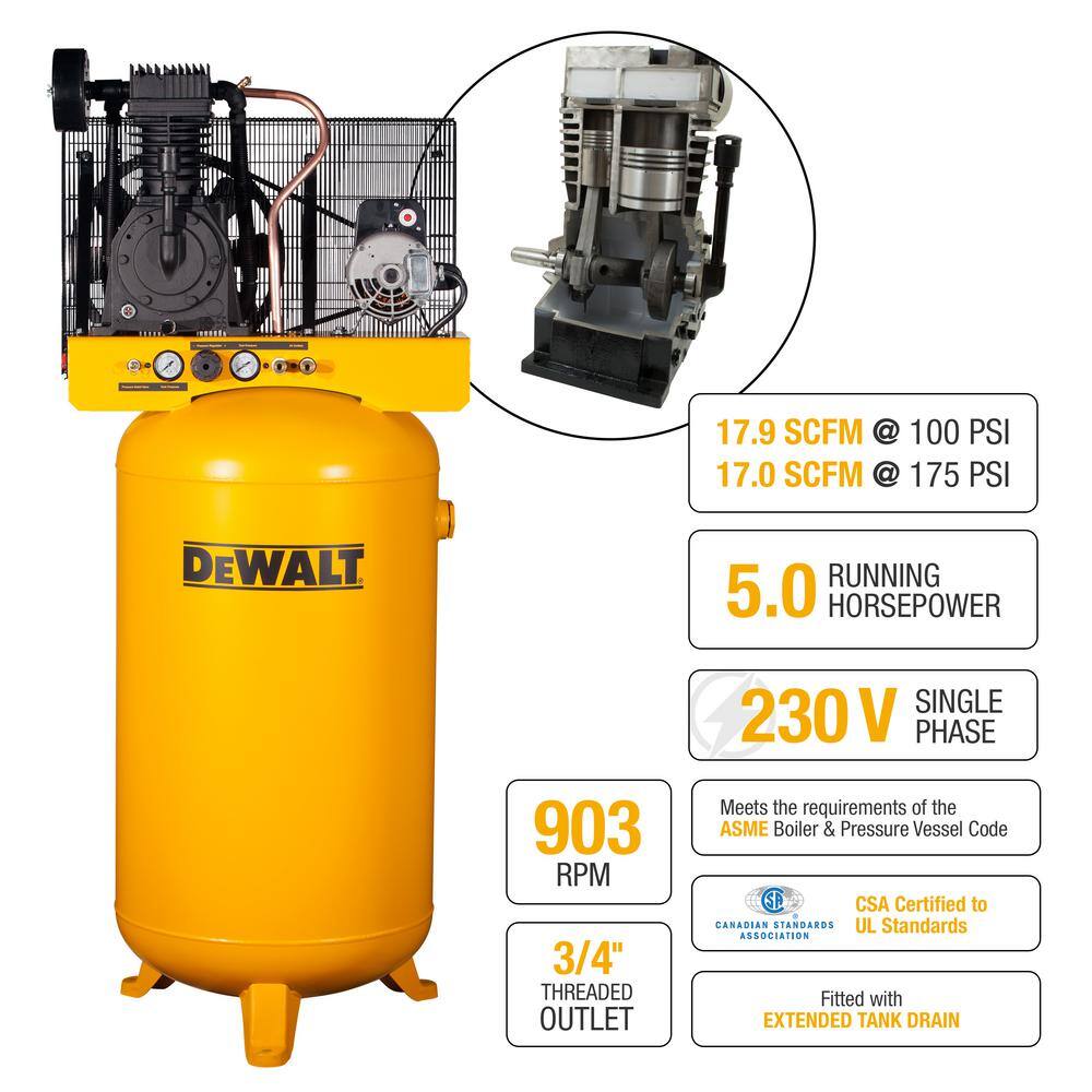80 Gal. Stationary Electric Air Compressor