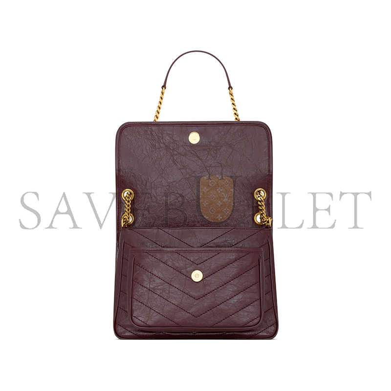 YSL NIKI MEDIUM IN VINTAGE LEATHER 6331840EN076195 (28*20*8.5cm)