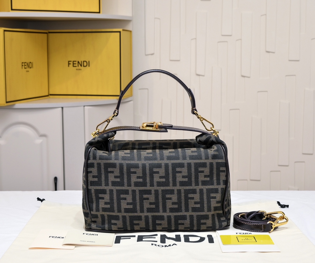 TOP FENDI Vintage Bag 25X15X17cm - Brown