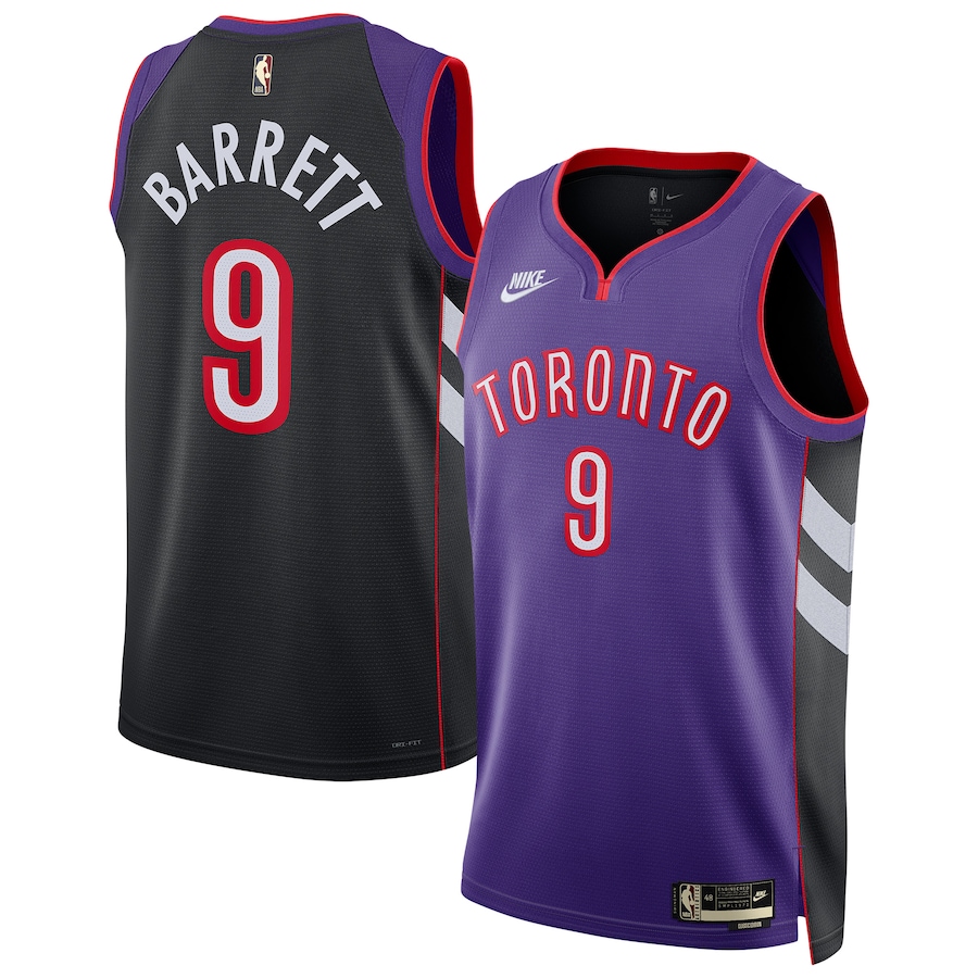 Unisex Toronto Raptors RJ Barrett  Purple 2024/25 Swingman Jersey - Classic Edition