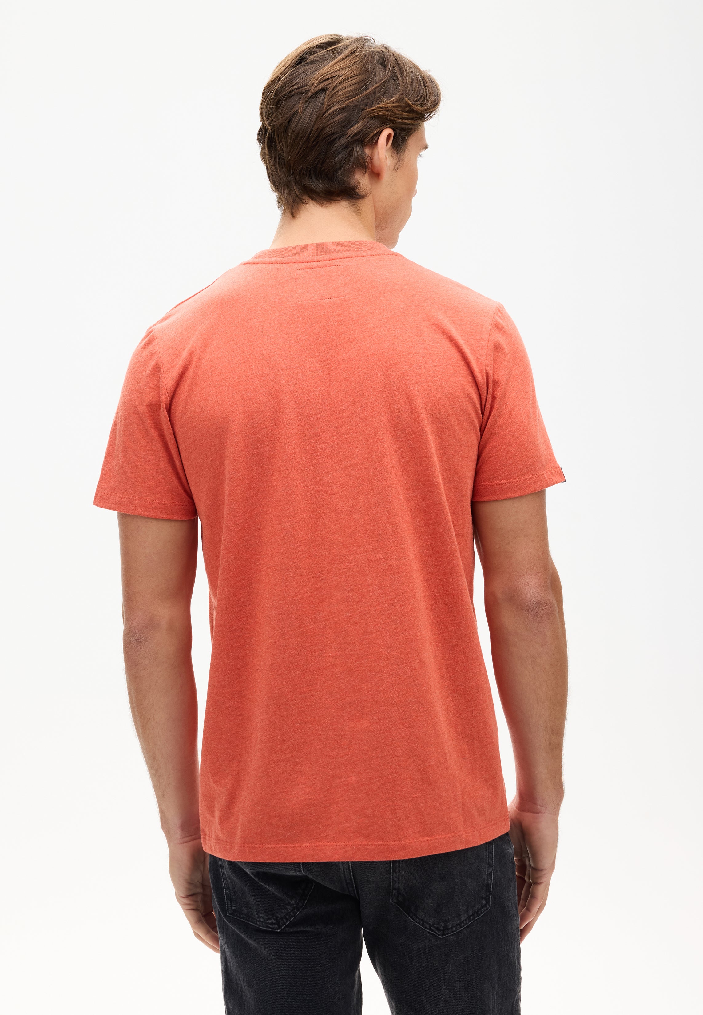 Workwear Embossed Tee | Paprika Red Marle