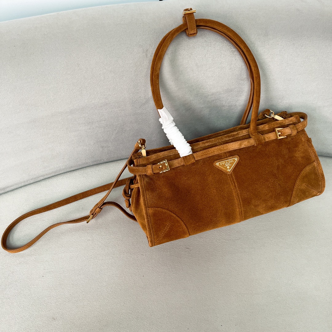 TOP PRADA LusSolf Bag Suede 32x15.5x12cm/38x30x12cm - 2 Size