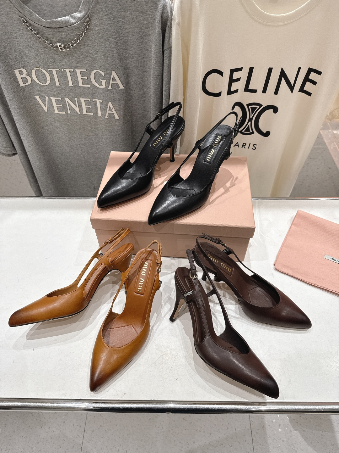 TOP Miu Miu High Heel Mules - 3 Colors