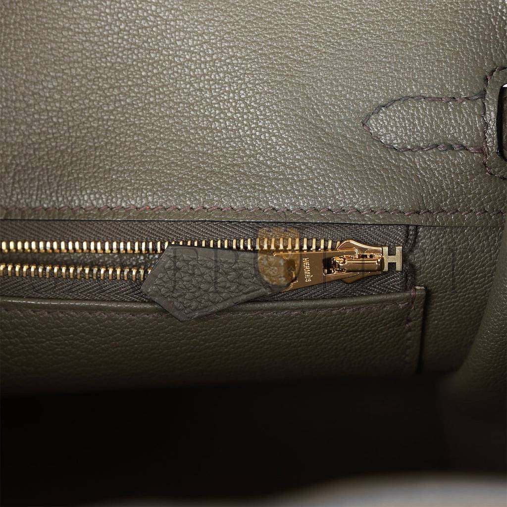 HERMES MASTER BIRKIN 25 VERT DE GRIS TOGO GOLD HARDWARE HANDMADE (25cm)