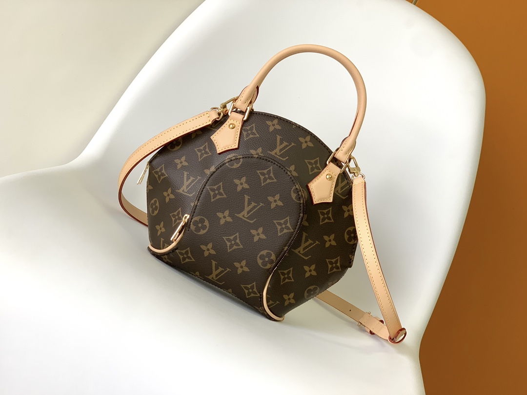 TOP Louis Vuitton LV Ellipse Small Handbag 28x21x8cm - Brown