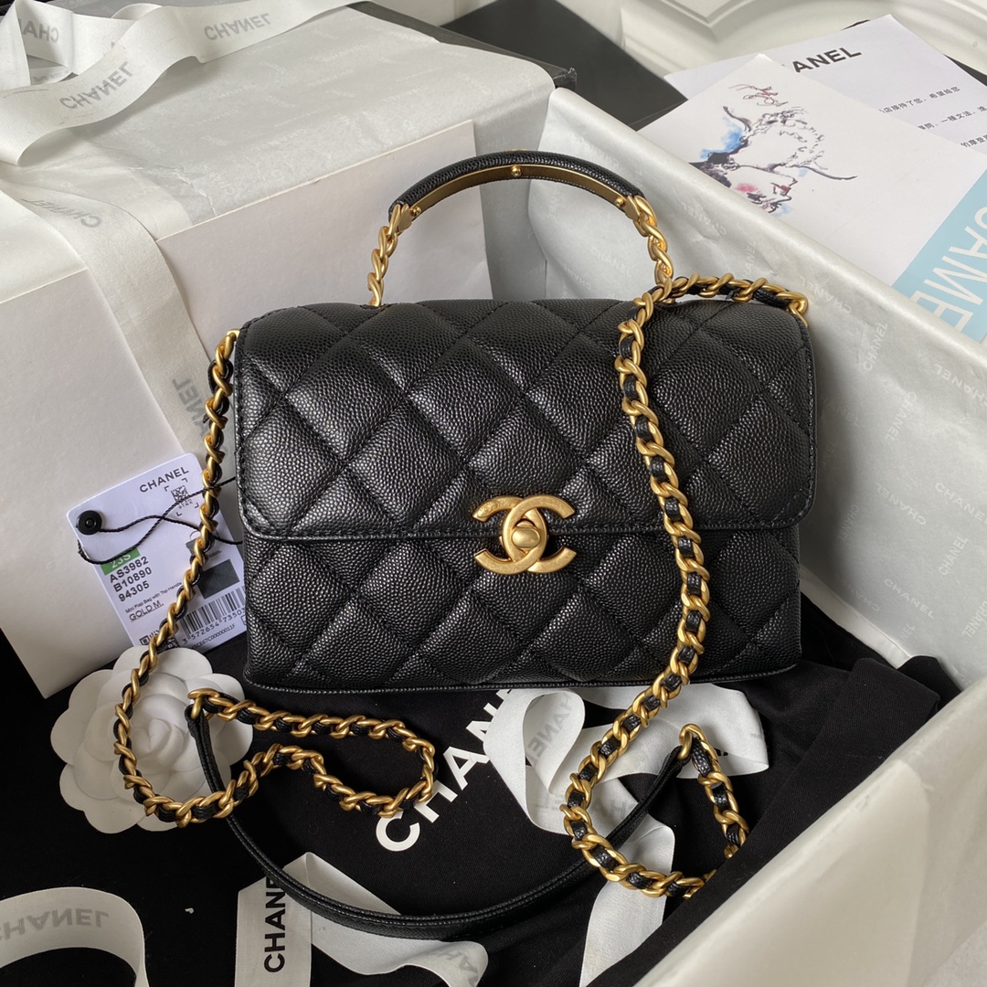 TOP CHANEL 23s Carryme Bag 13X19X7.5cm/14.5X22X8cm - 3 Colors&GHW