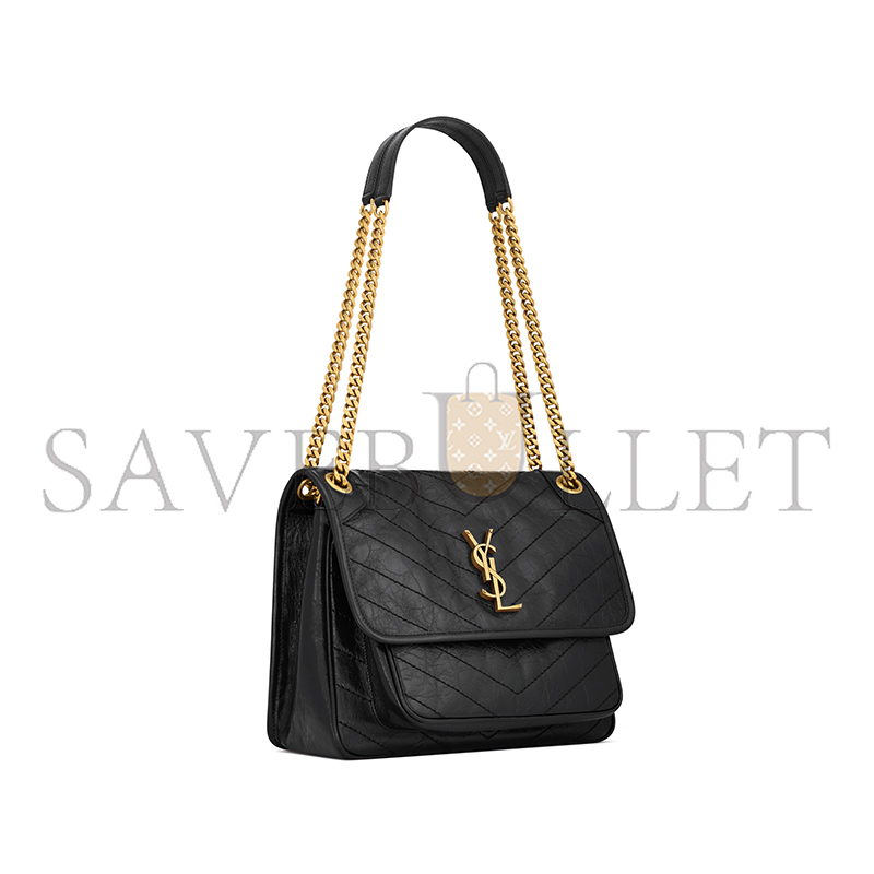 YSL NIKI MEDIUM IN VINTAGE LEATHER 6331840EN071000 (28*20*8.5cm)
