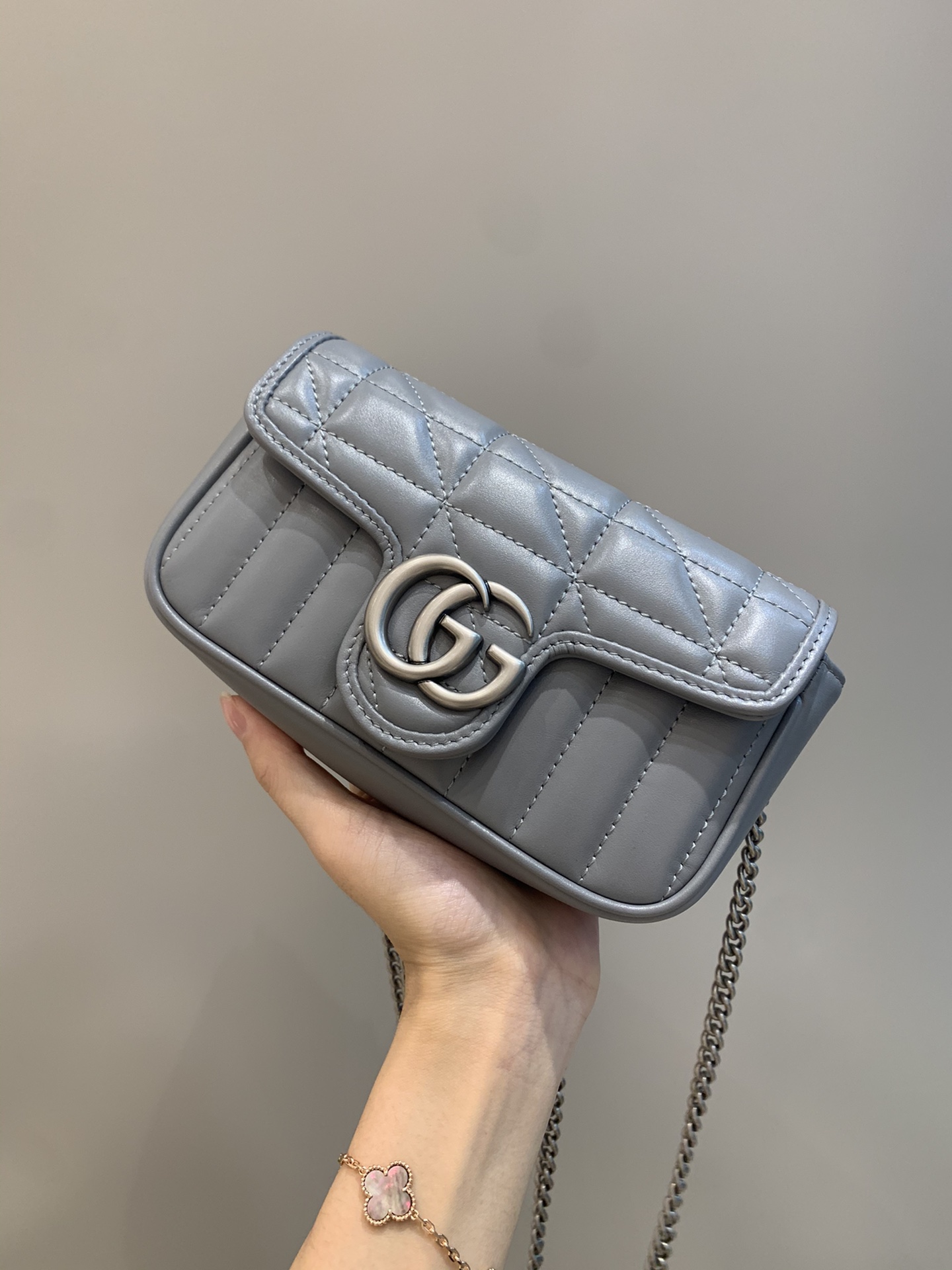 TOP GUCCI Geometric Series GG Marmont Bags 16.5x10x4.5cm - 4 Color