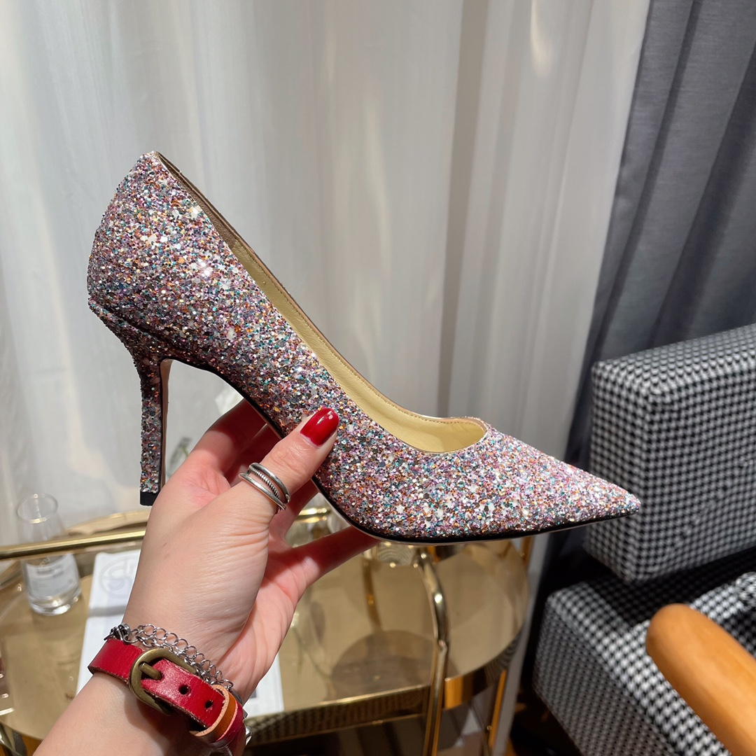 Jimmy Choo Love Flat cusp  Slide Sandal (Replica)