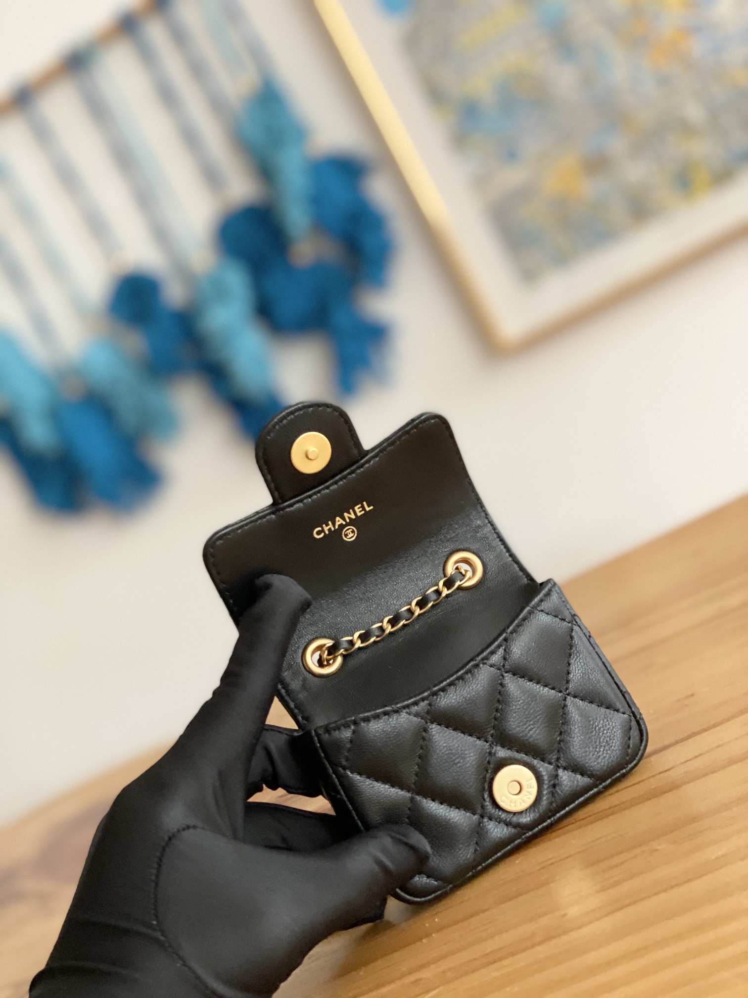 TOP CHANEL Mini Bag 11cm - Black