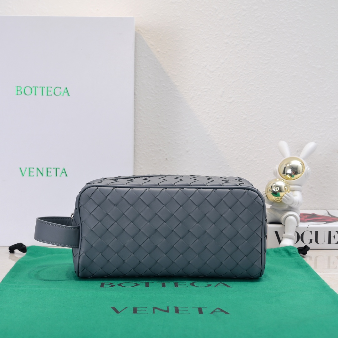 TOP Bottega Veneta BV Intrecciato Classic Toiletry Bag 26*13*10cm - 5 Color