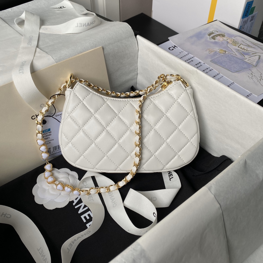 TOP CHANEL Hobo Bag Lambskin 13x20x4.5cm - 4 Color