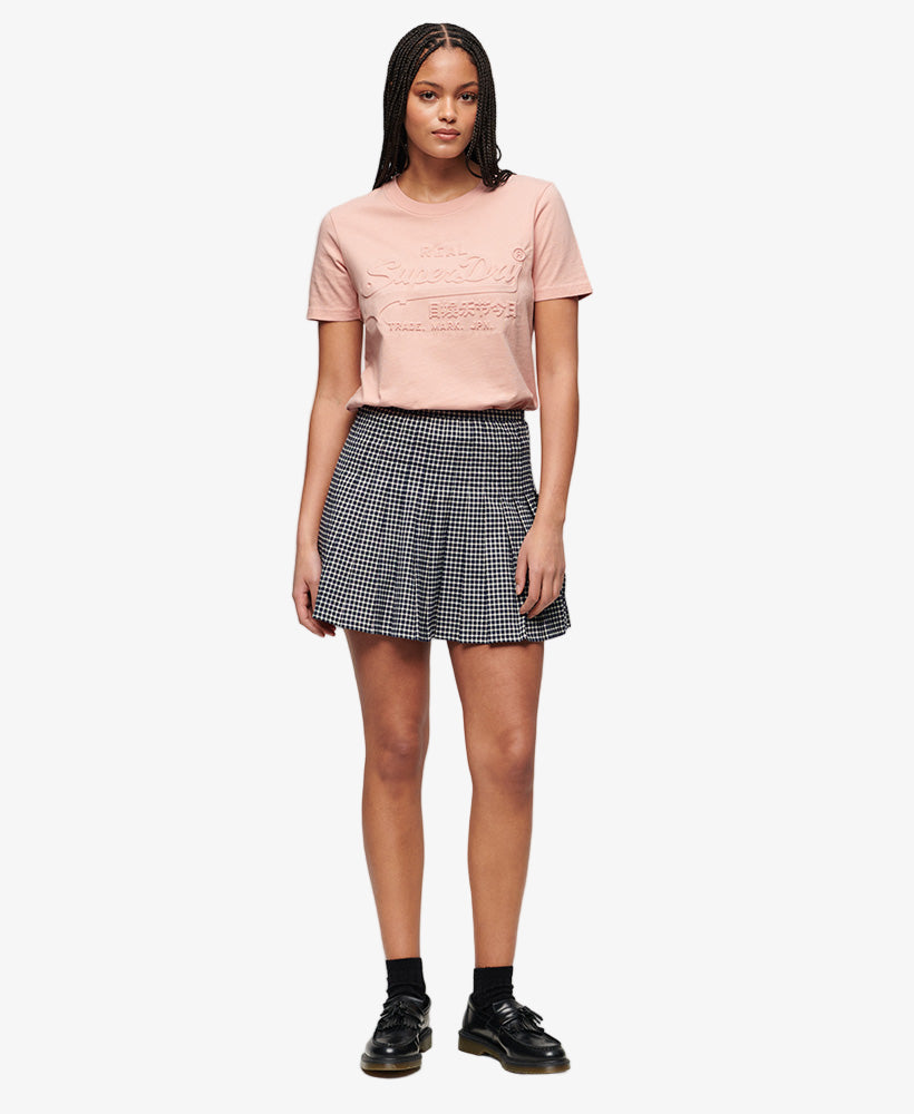 Embossed Vintage Logo Relaxed Tee | Peach Whip Pink