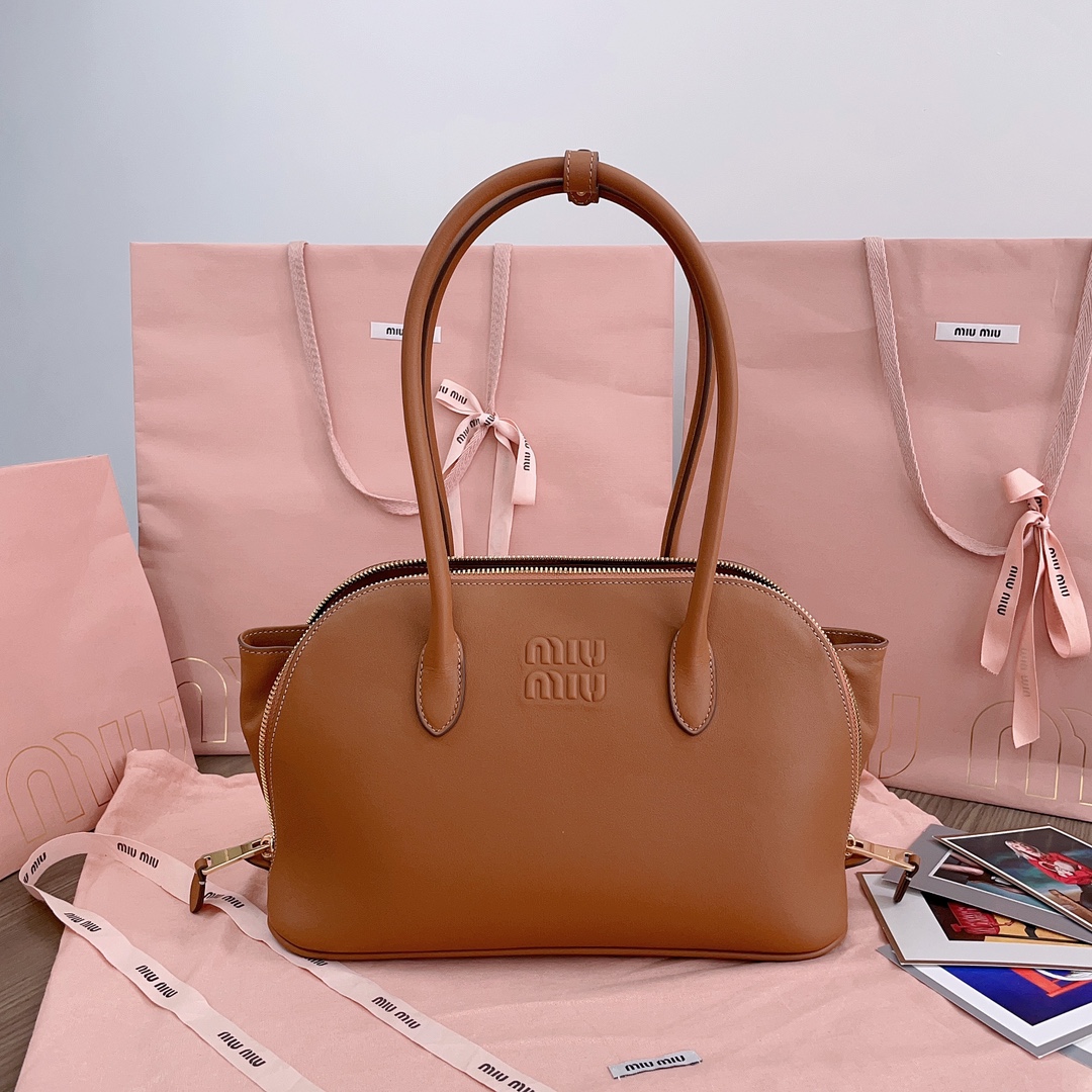 TOP Miu Miu Calfskin Handbags - 2 Colors - 33 X 21 X 13cm/38 X 27 X 16 cm