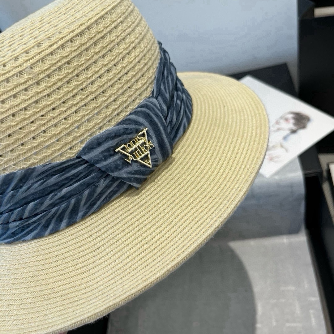 TOP Louis Vuitton LV Straw Hat - 3 Colors