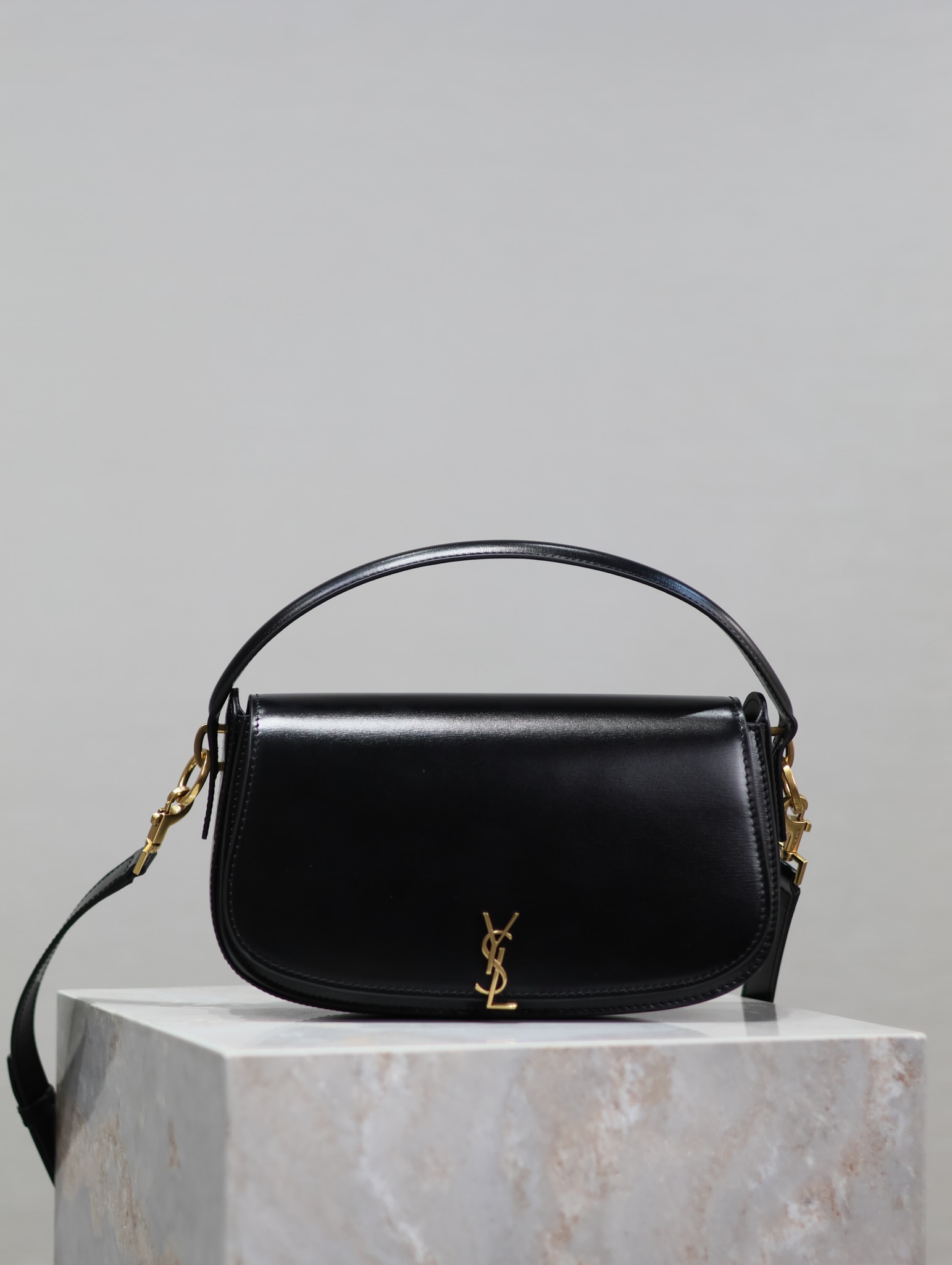 TOP Yves Saint Laurent YSL Box Calfskin Voltaire Handbag/Crossbody Bag 24×15×5cm - 3 Colors&GWH