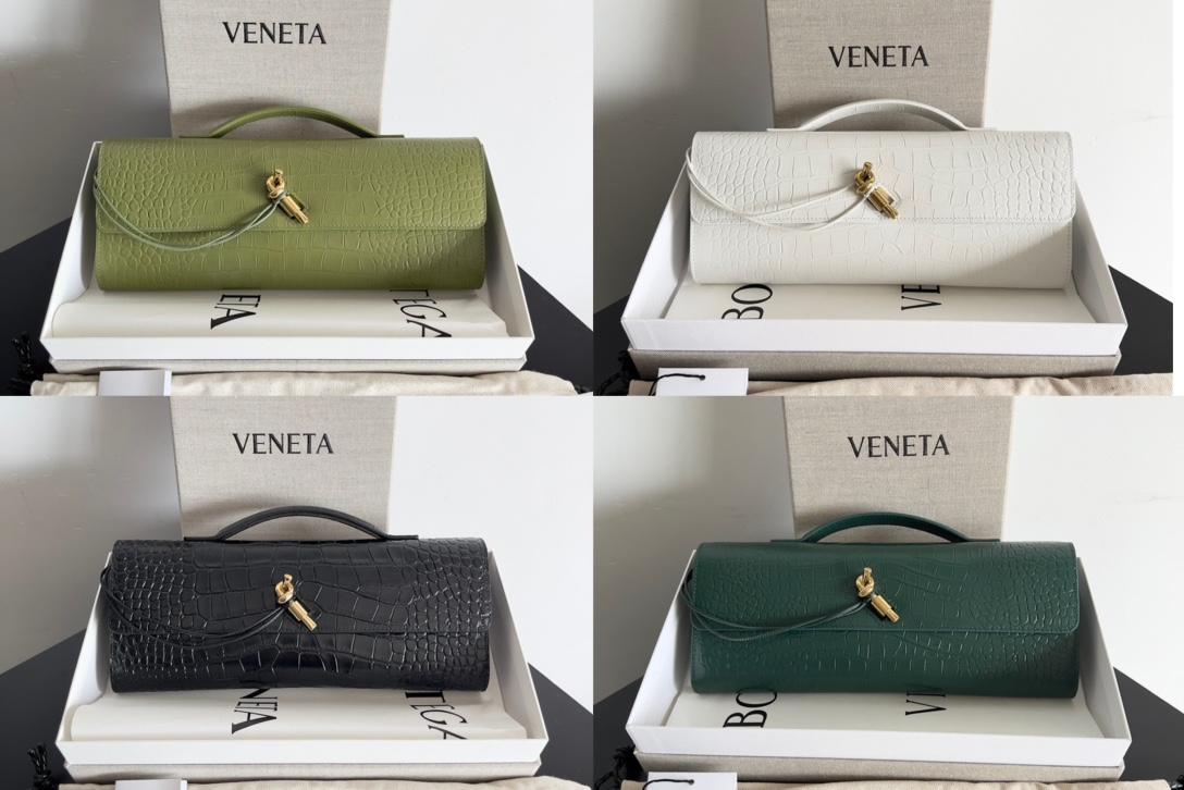 TOP Bottega Veneta BV Crocodile Pattern Andiamo Handbags 31*13*3cm - 4 Colors