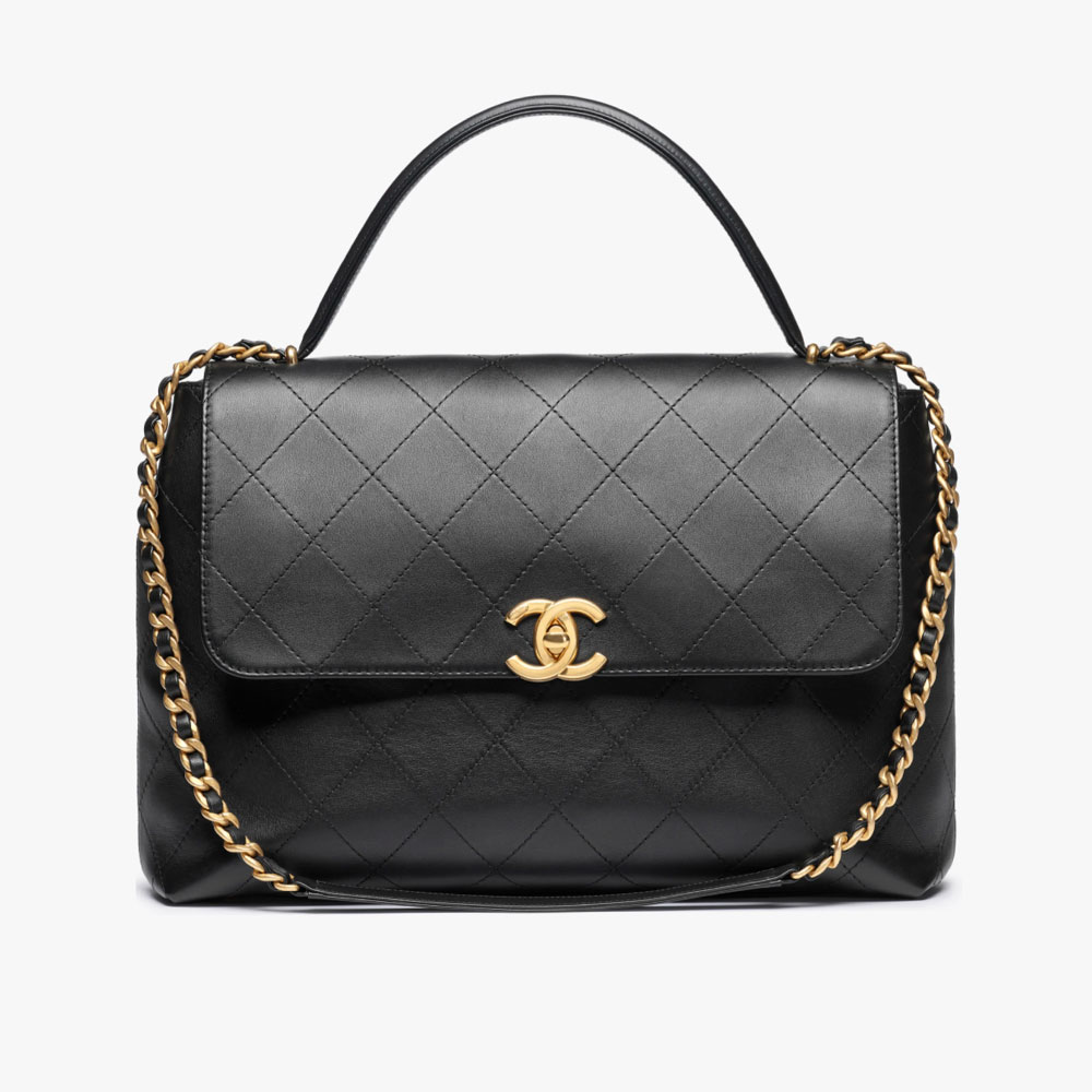Chanel Maxi Flap Bag with Top Handle（10A Mirror Version）