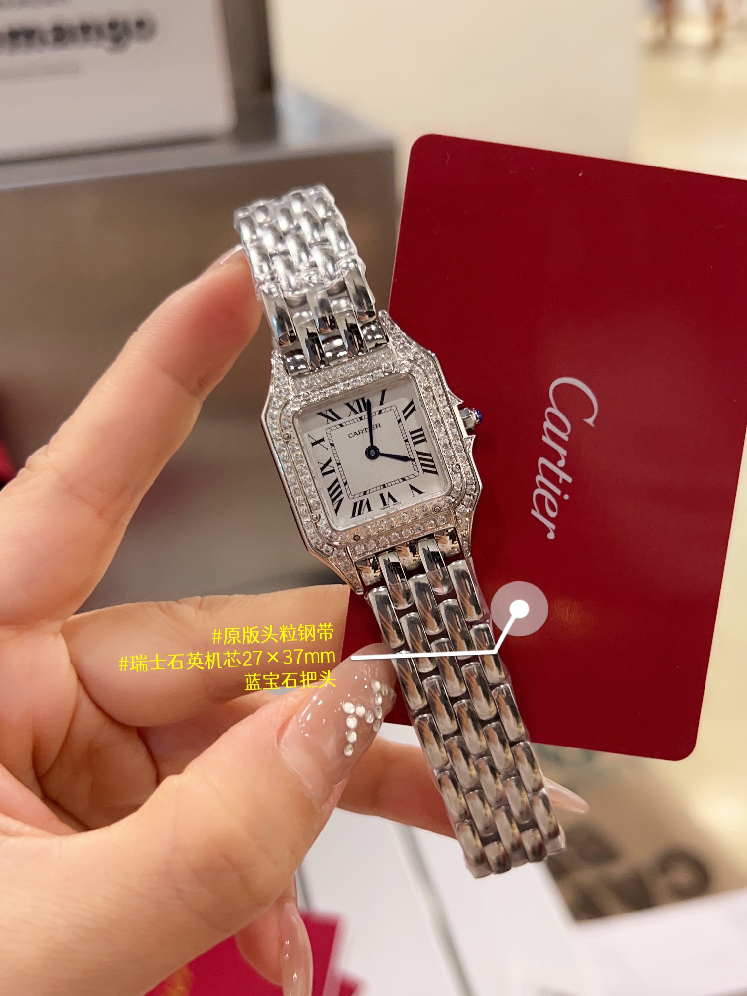 TOP Cartier Panthère de Cartier Double Diamonds Watches