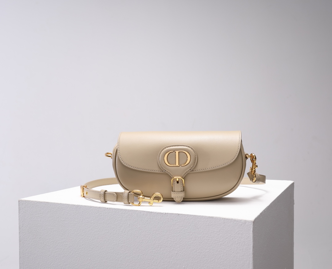 TOP Christian Dior Bobby Bag East-West Armpit Cow Leather 22x13x5 cm - Amber