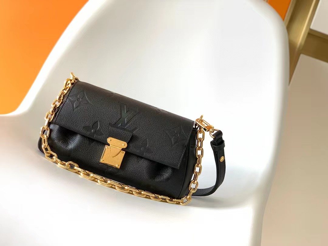 TOP Louis Vuitton LV Favorite Bag 24/14/9cm- BLACK