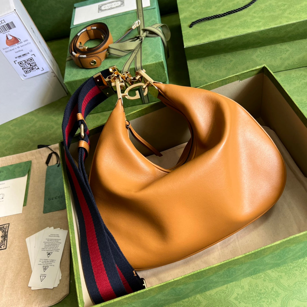TOP GUCCI GG Attache Large Bag - Brown