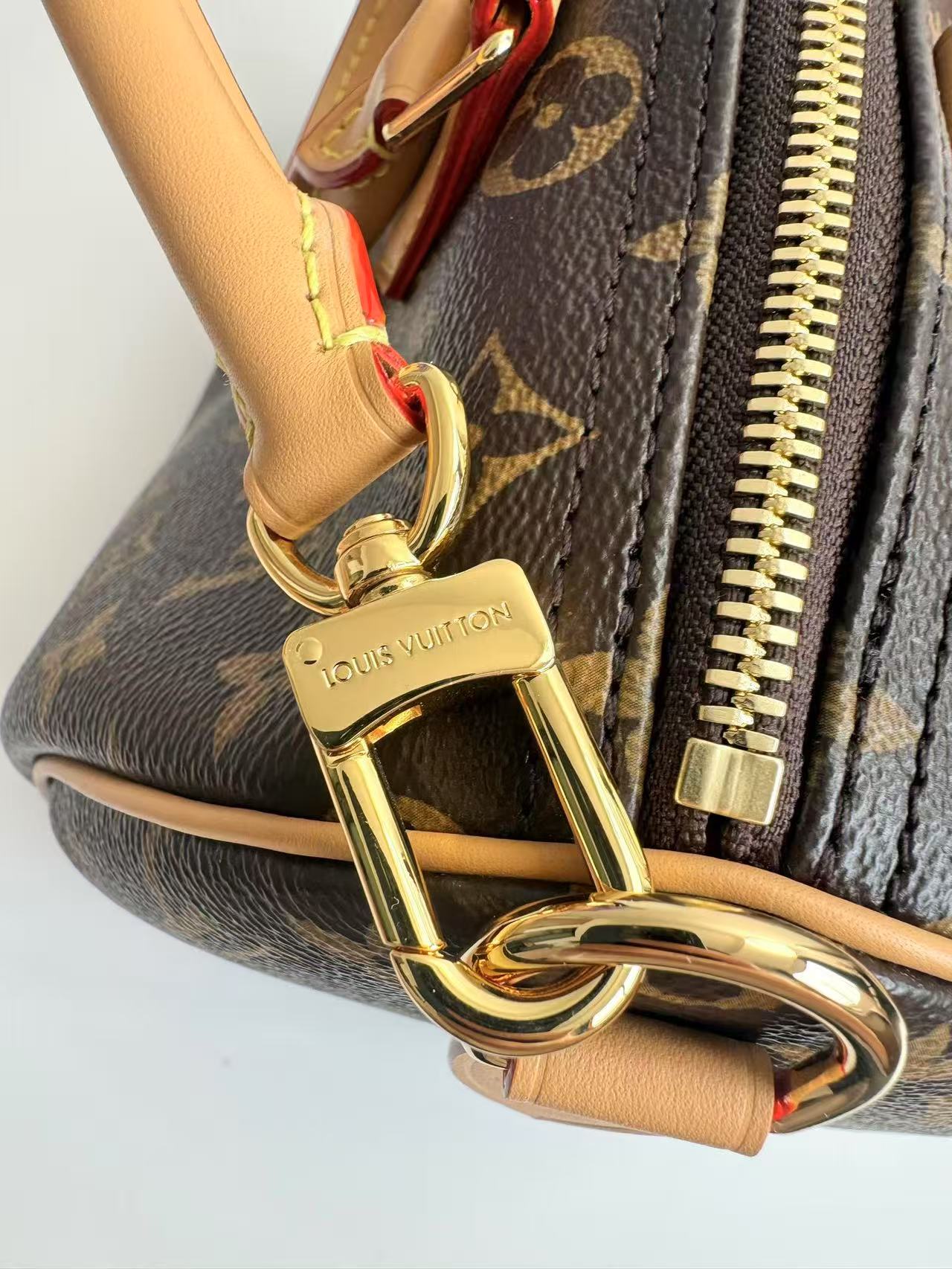 Louis Vuitton Speedy Soft 30 Crafty in Canvas with Gold-tone(Replica)
