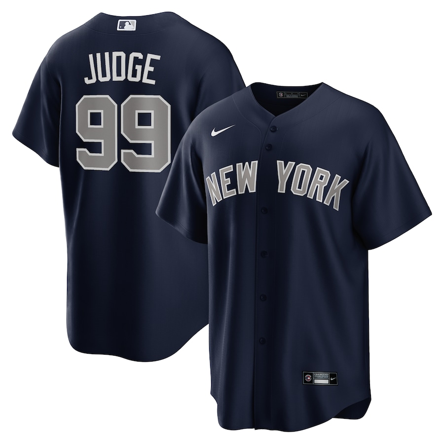 Men's New York Yankees Aaron Judge #99 Navy Fashion Stitched Jersey