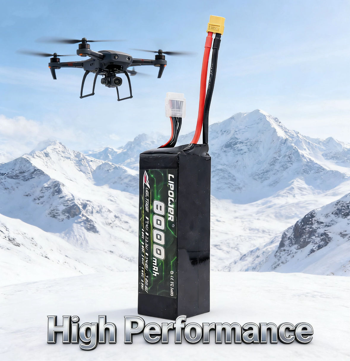 LIPOWER 8000mAh 2S/3S/4S/6S lithium battery 150C discharge rate lithium battery pack - lipowbattery
