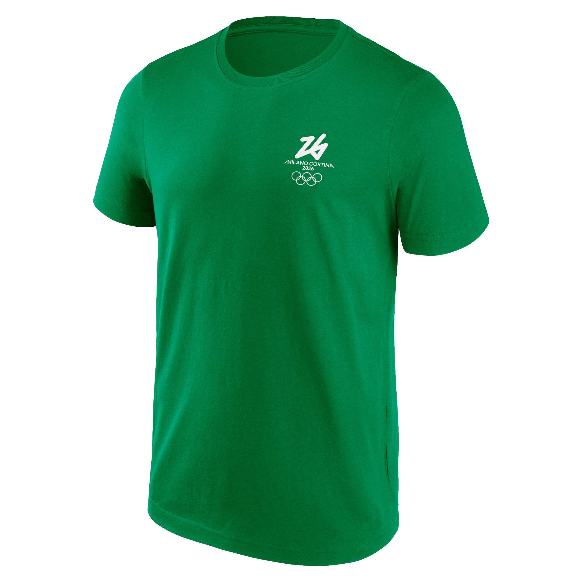 Milano Cortina 2026 Olympics Front & Back Logo Graphic T-Shirt - Green