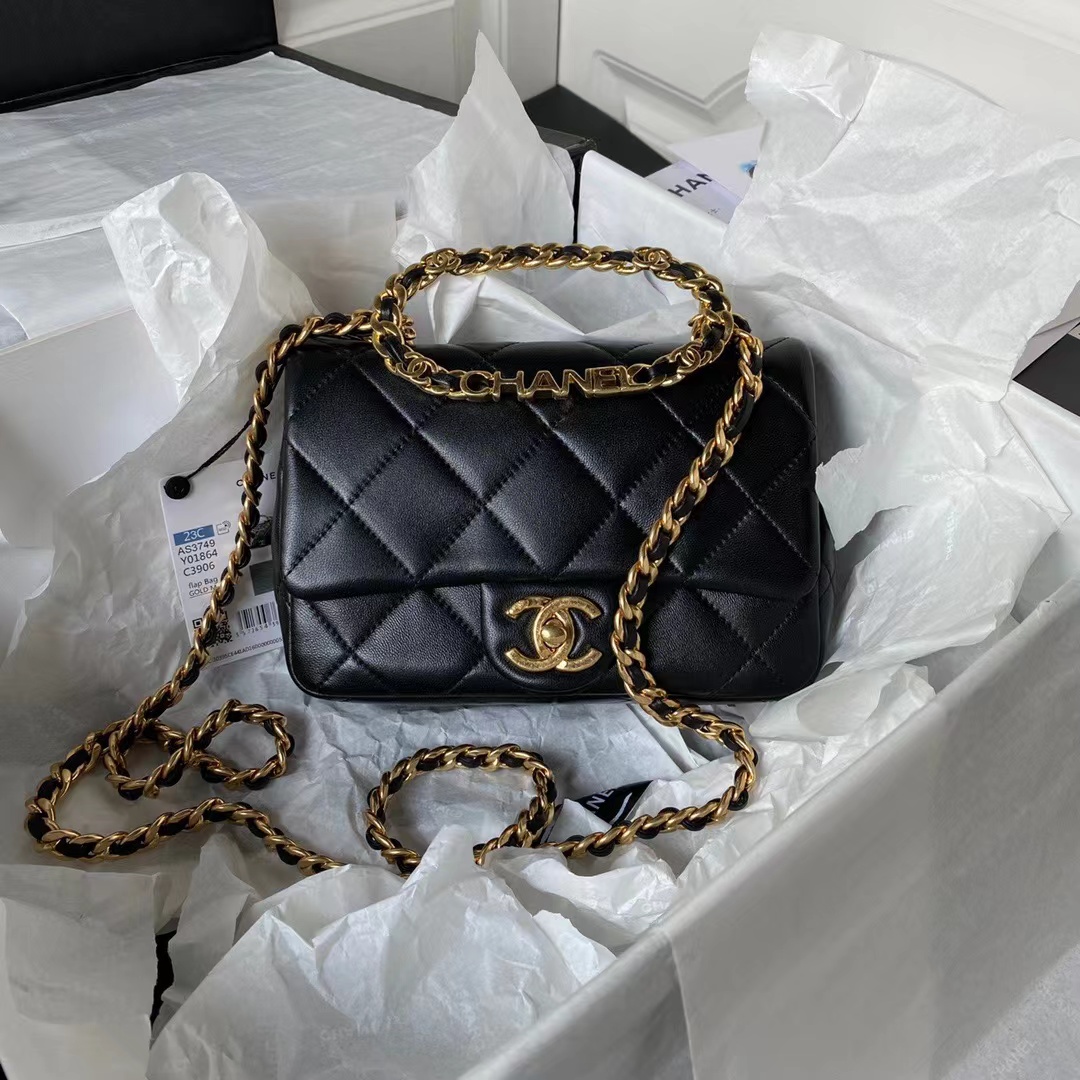 TOP CHANEL Classic CF Lambskin - Medium 20cm - GHW - 4 colours