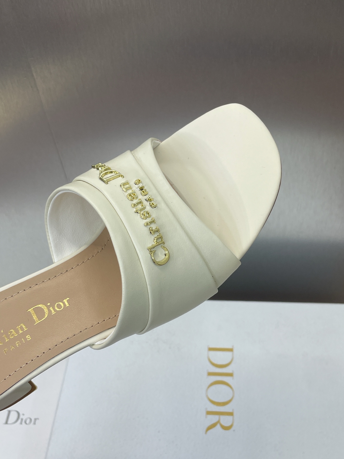 TOP Christian Dior My Dior 3.5cm Low Heels Slippers Calfskin - 2 Color
