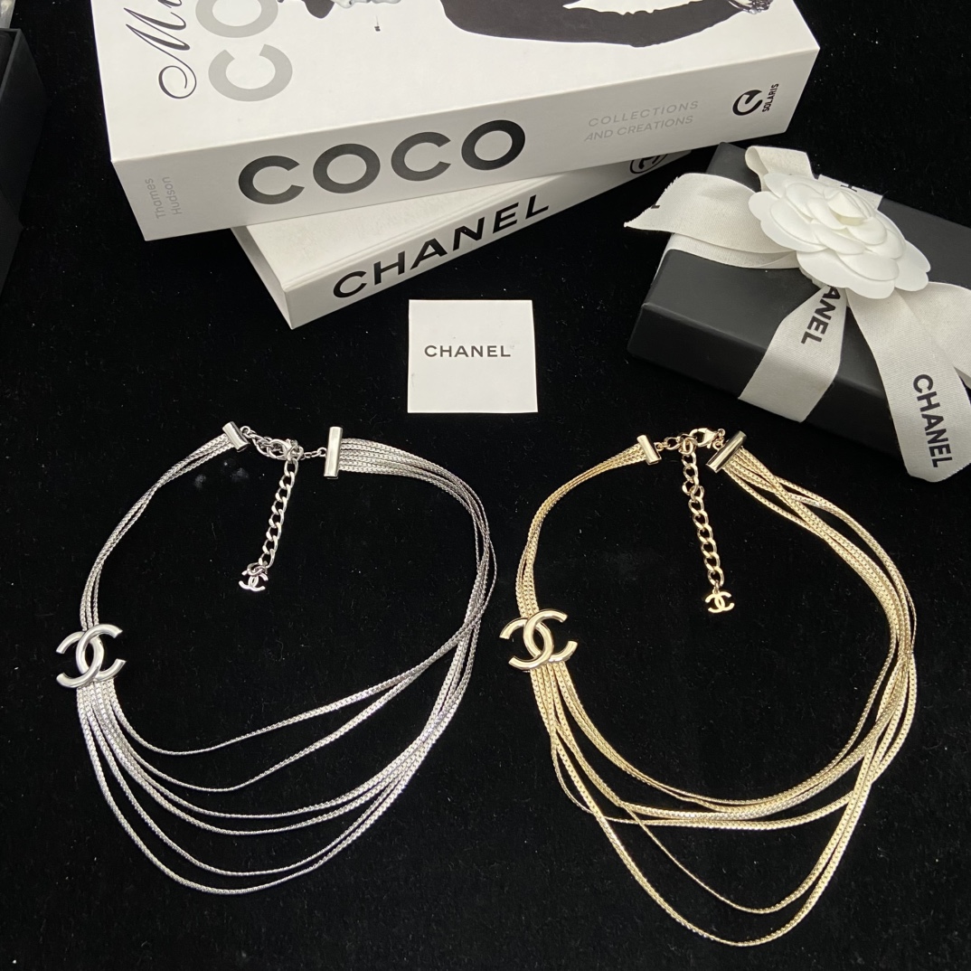 TOP CHANEL CC Necklace - 2 Colors