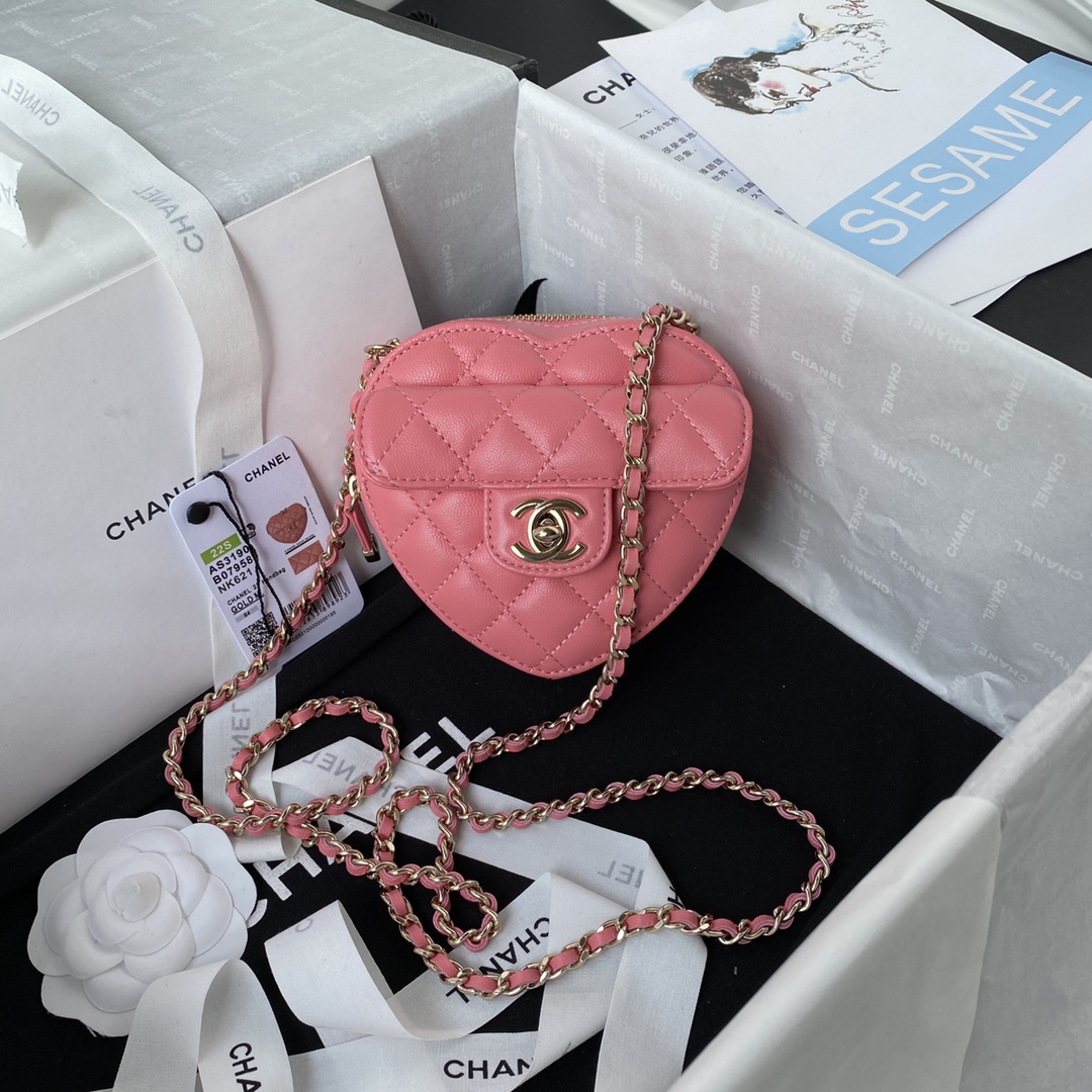 TOP CHANEL Mini Love Bag 13×12×5.5cm - GHW - 3 Color