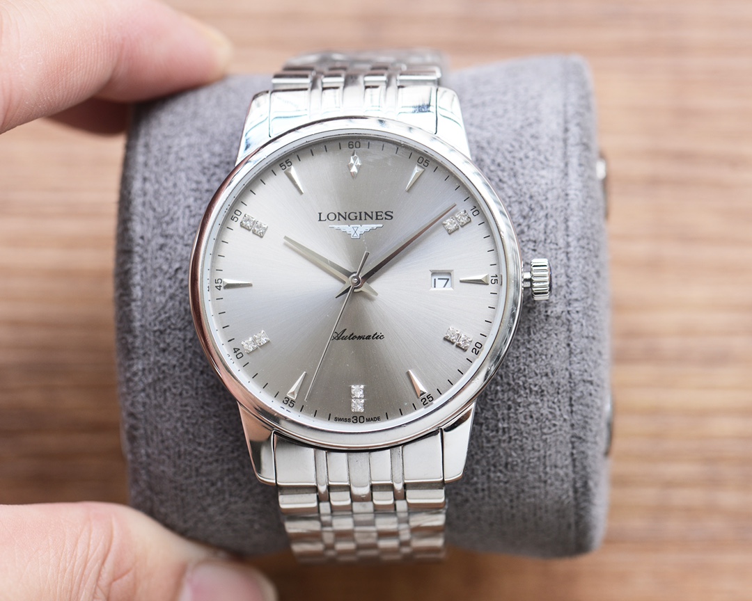 TOP LONGINES Fine Men's Steel Strip Watch 41mm - 3 Colors