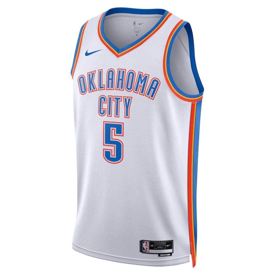 Luguentz Dort Oklahoma City Thunder White Jersey