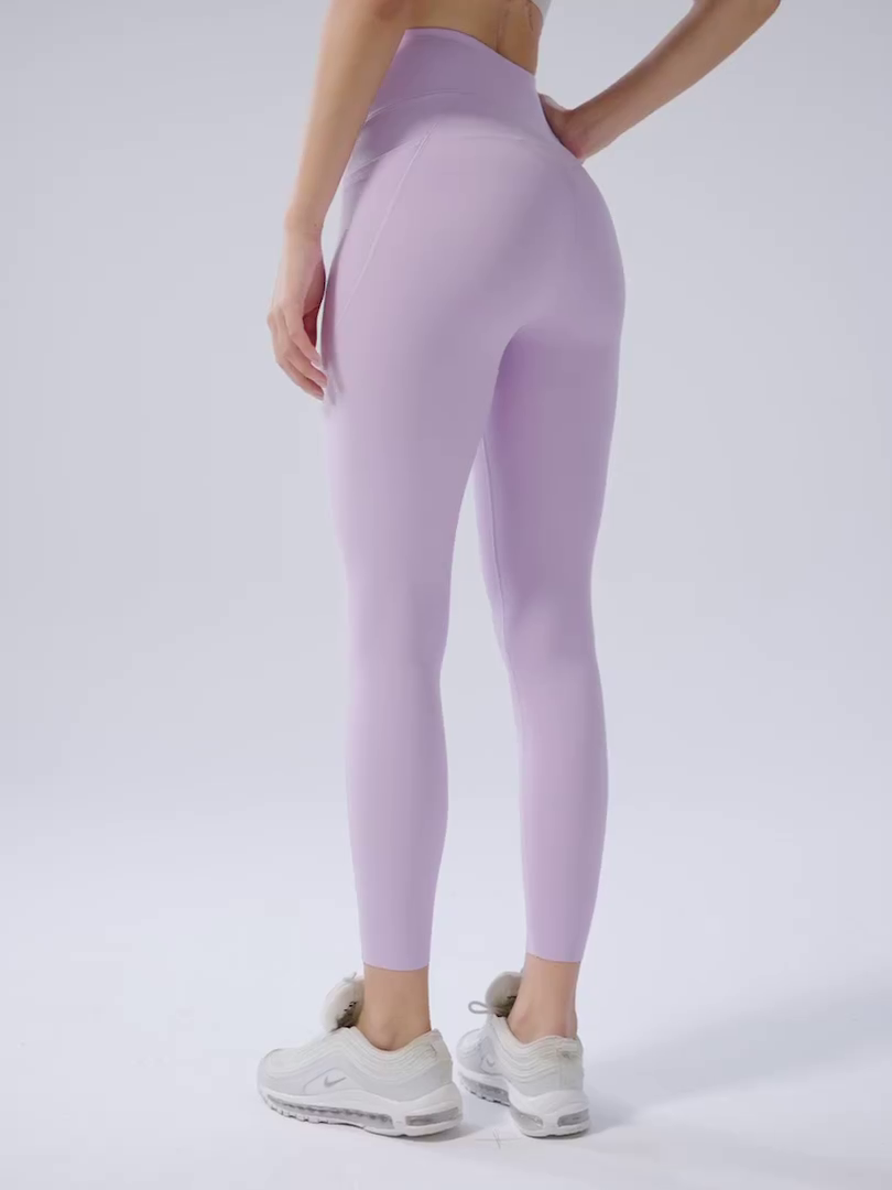 Practical Pocket Design Womens Sports Pants with Lycra Stretch