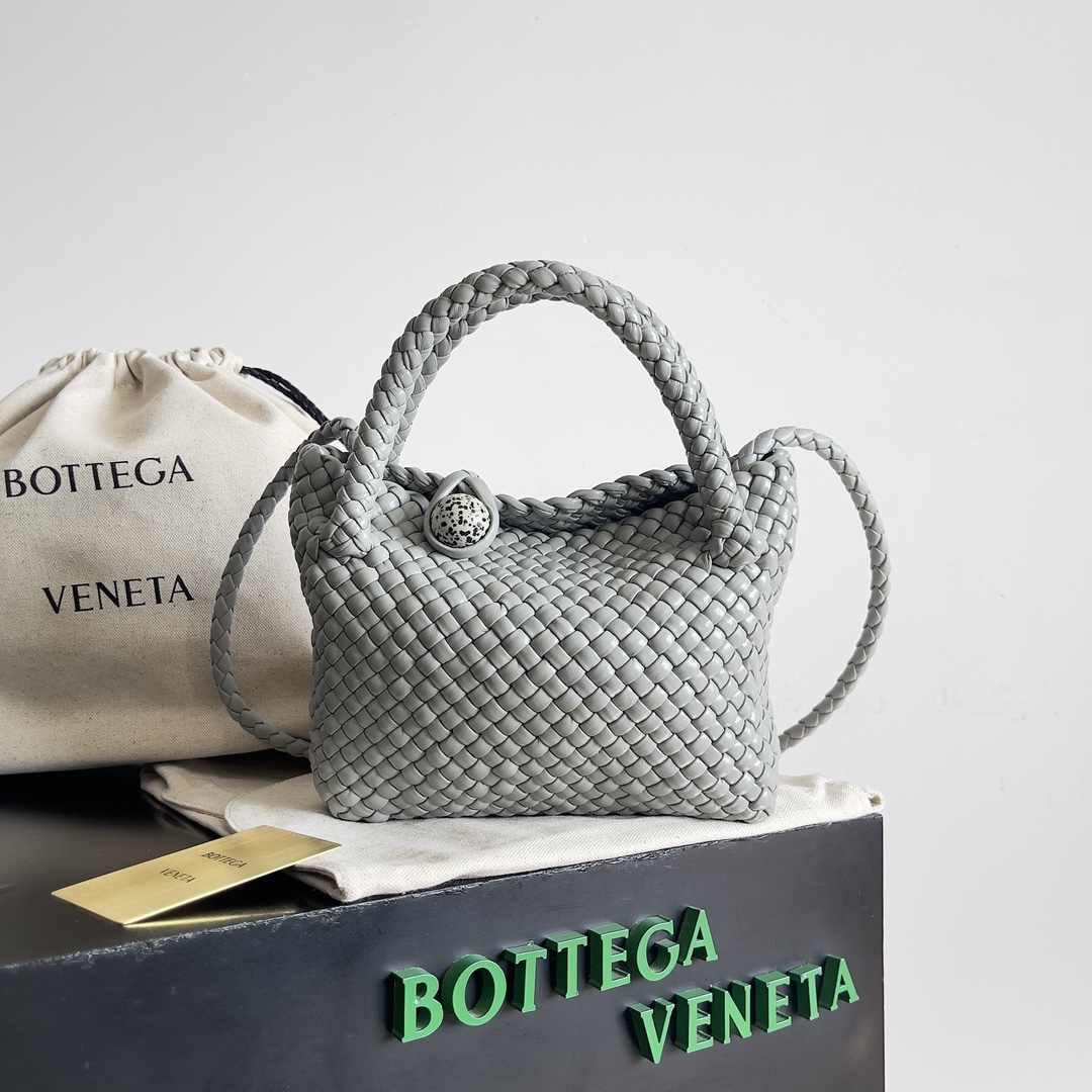 TOP Bottega Veneta BV Woven Handbag 20*15.5*7cm/27*18*9cm - Gray