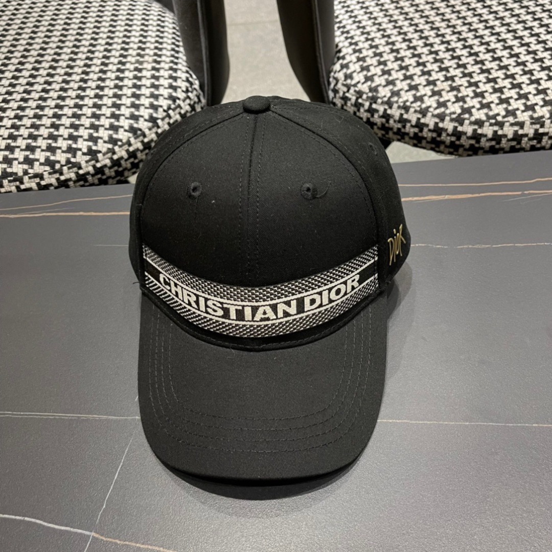 TOP Christian Dior Baseball Hat - Black