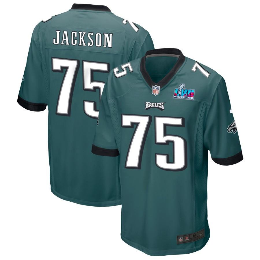 Tarron Jackson Philadelphia Eagles  Super Bowl LVII Game Jersey - Midnight Green