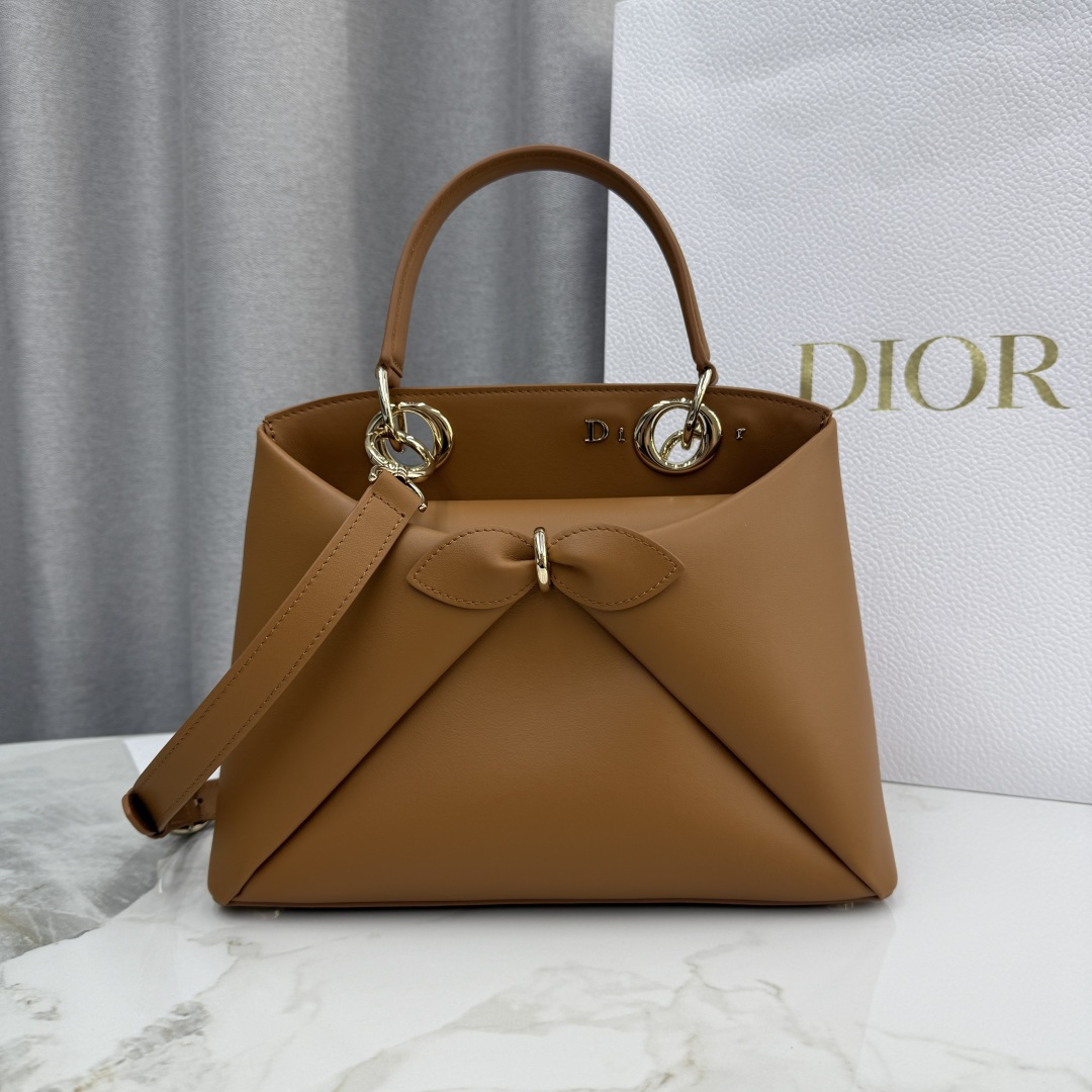 TOP Christian Dior  Bow Bag Cowhide 28*10*22cm - 8 Colors