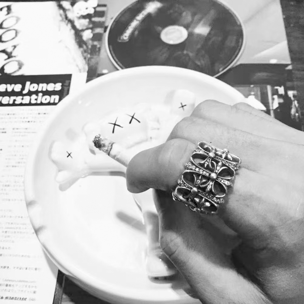 Chrome Hearts Diamond Cemetery Ring