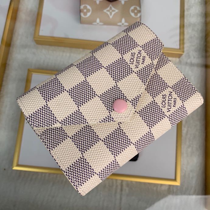 TOP Louis Vuitton LV LV Damier Victorine Wallet - 16 colors