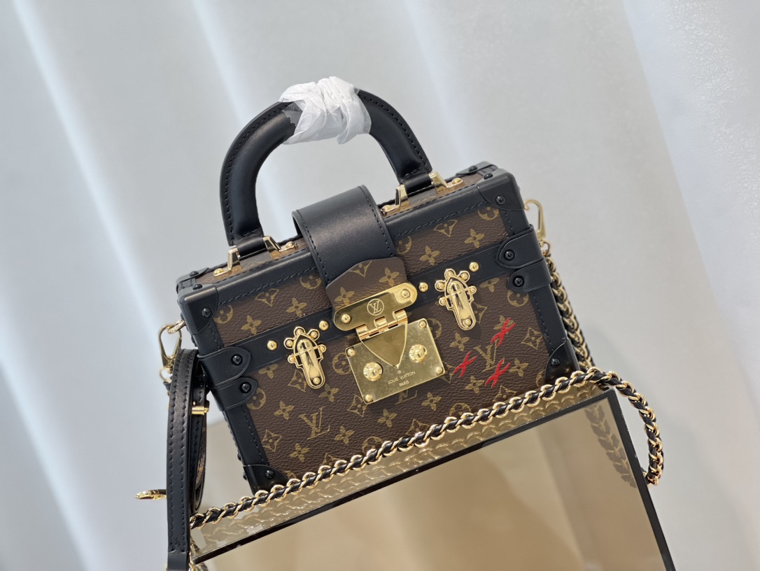 TOP Louis Vuitton LV  Petite Malle Capitale 20 x 12.5 x 6 cm-Brown