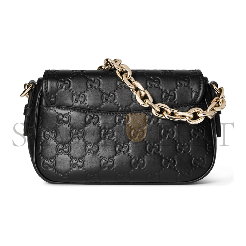 GUCCI GG EMBLEM SMALL SHOULDER BAG 847448 (20.5*13*7cm)