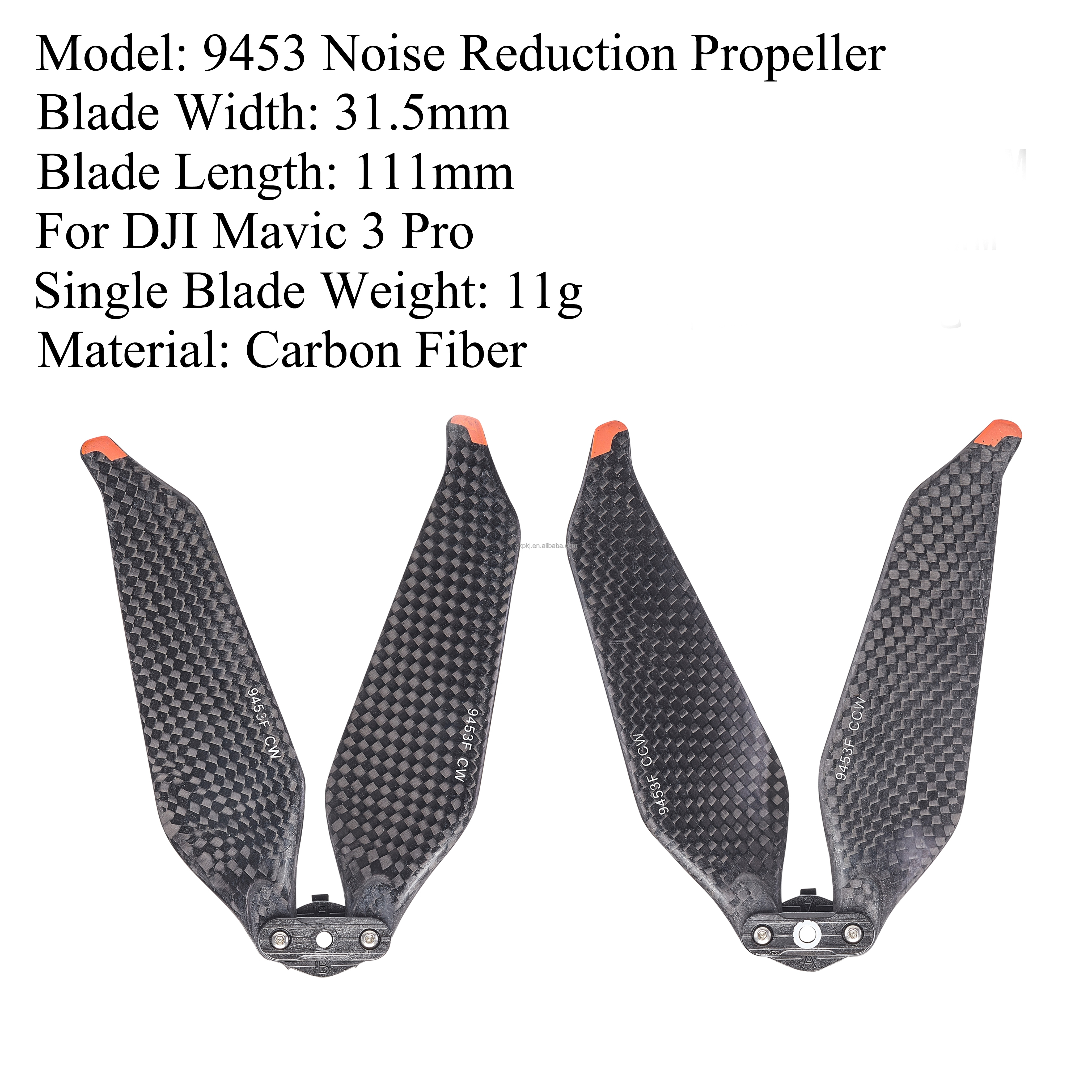 9453 High Strength Carbon Fiber Propeller for DJI Agras Drone Mavic 3 Pro Drone Accessories 9453 High Strength Carbon Fiber Propeller for DJI Agras Drone Mavic 3 Pro Drone Accessories