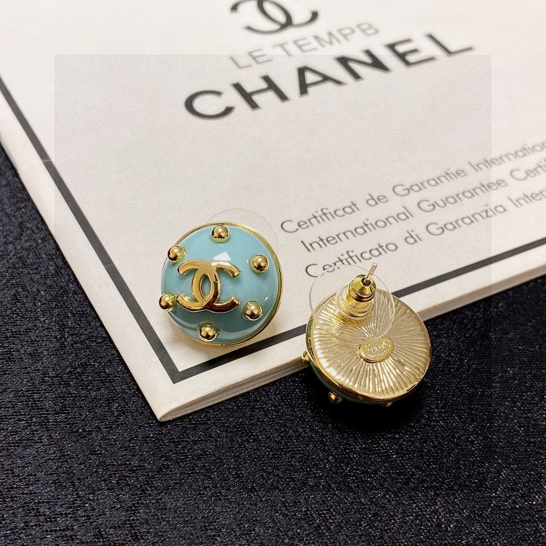 TOP CHANEL  Earrings- Blue